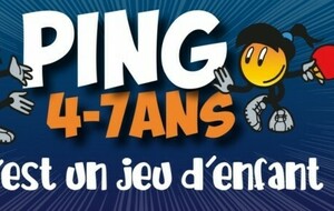 Nouveauté 2023/2024 : Du ping pour les 4/7 ans !